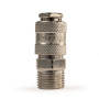 Штуцер мама с наружной резьбой 1/2M, никелированная сталь, уп. 1шт