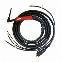 Горелка TIG 18 320A (100%), Trak-50MMQ+б/р, газ-М10х1, вода-б/р, с упр. разъёмами 2-3-5-7pin, 8m