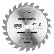 Пильный диск по дереву GREENWORKS 120х9,5 мм, 24T [2952507]