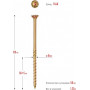 Саморез конструкционный ЗУБР 8,0 х120 (уп.50 шт.) КС-П [30041-80-120]