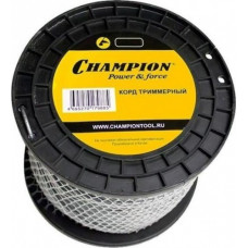 Леска триммерная CHAMPION C7049 tri-twist 3.0мм*50м (витой треугольник)+нож