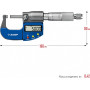 Микрометр цифровой ЗУБР ПРОФЕССИОНАЛ гладкий мкц 25, диапазон 0-25мм, шаг измерения 0,0 [34482-25_z02]